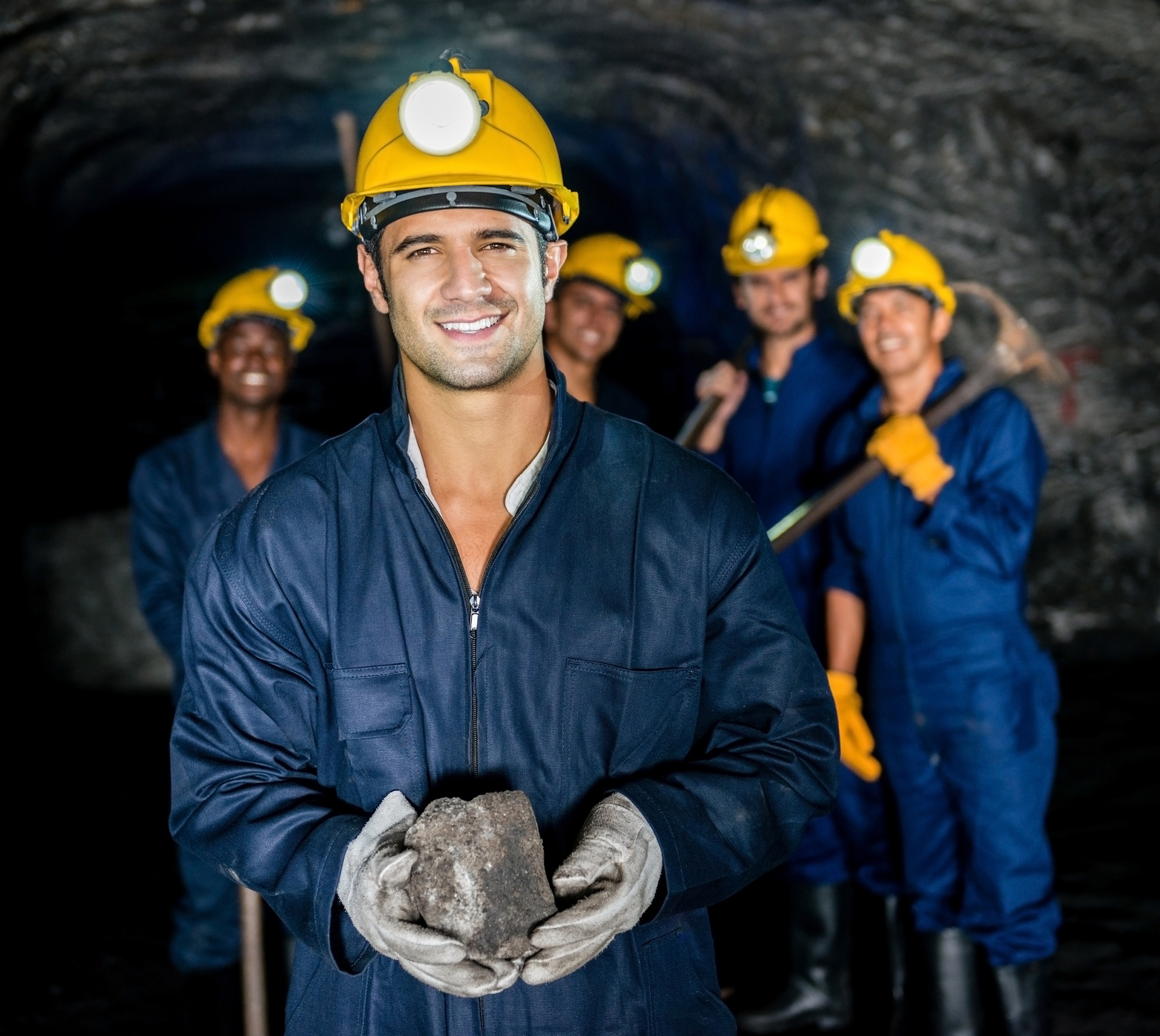 Workers in a mine