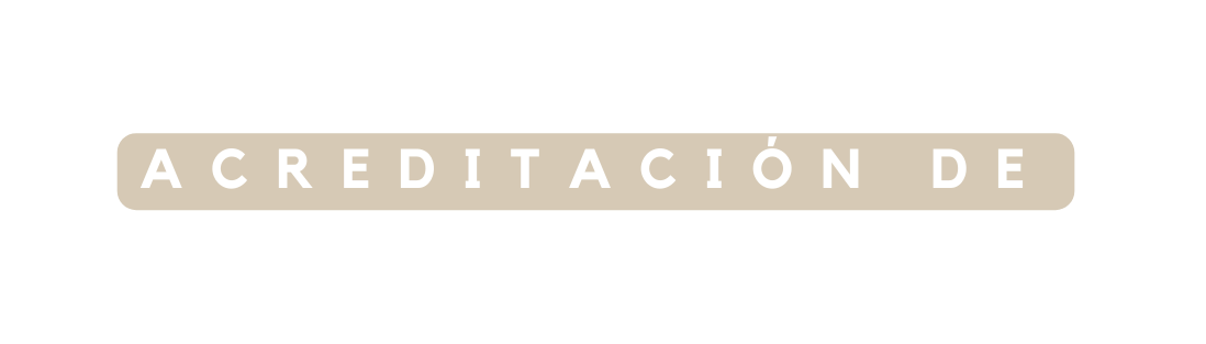 acreditación de